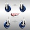 Service Caster 5 Inch 316SS Solid Polyurethane Swivel 3/8 Inch Threaded Stem Caster Brake, 2PK SS316TS20S514-SPUS-381615-2-TLB-2 - alternate 4